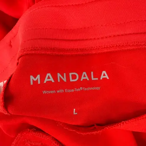 Mandala Scrub Joggers Women's Large Red Medical Comfort Multi