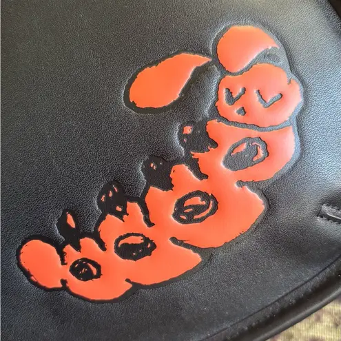 Authentic COACHTOPIA Leather Caterpillar shoulder magnetic closure hobo/card set Black