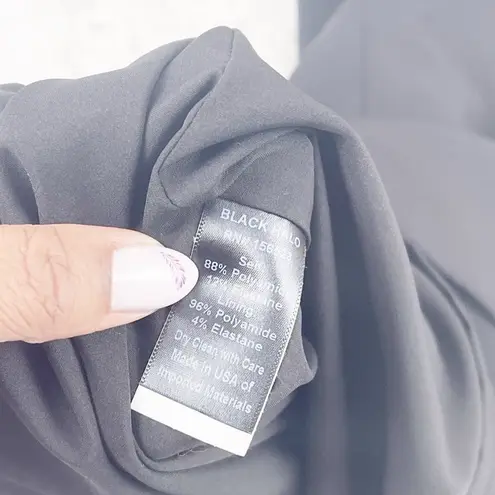 Black Halo Women's Cooper Sheath Dress One Shoulder Puff Sleeve In Black Size 0