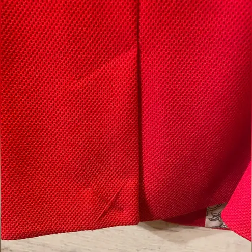 Fenn Wright Manson Beautiful Red Textured One Button Blazer