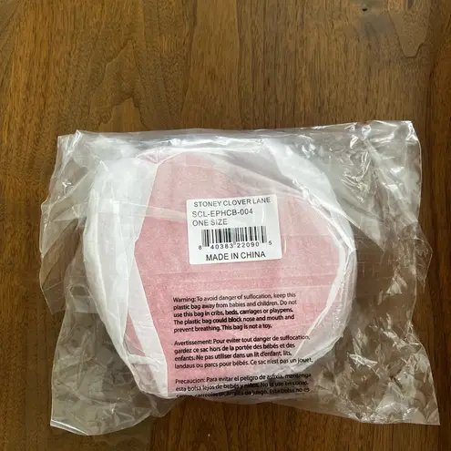 Stoney Clover Lane NWT STONE CLOVER LN Heart Shaped Red Faux Patent Crossbody Bag