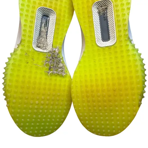 G/FORE Golf Shoes Womens Size 6 Stone Lime Spikeless Kiltie G4LF23EF53 White