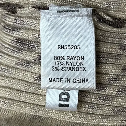 Express Design Studio Women’s Zebra Print Sweater Size L Beige and Brown Preppy Size L - Image 8