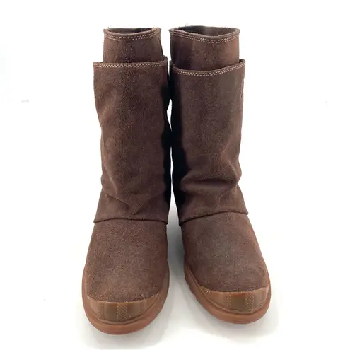 Sorel  Toronto Brown Suede Mid Calf Waterproof Winter Casual Wedge Boot