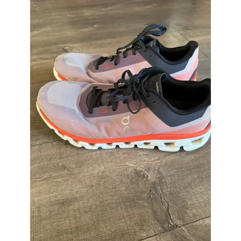 on cloud On Cloudflow Running Shoes Men's US 12.5 EU 47.5 Pink Orange Swiss Engineering