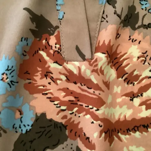 Liberty Love Liberty Love Tunic Top Womens Small Dusty Rose Roll Tab Sleeve Floral Relaxed