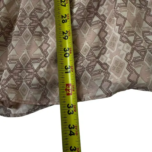 Elan Blush Pink Printed Lined Mini Babydoll Dress Women's Size Small | 71-43