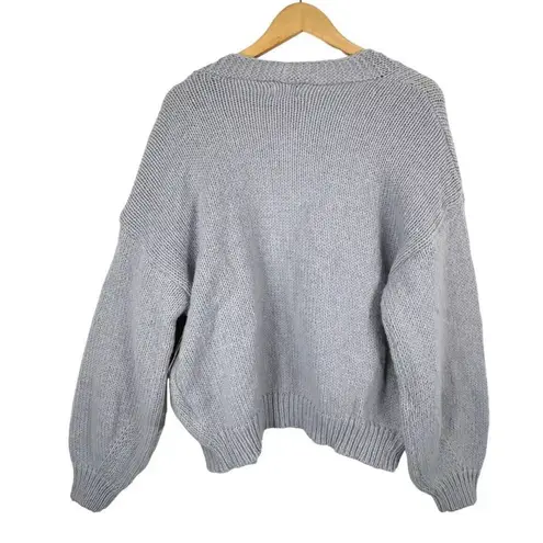 Ivy Luna Lagen Look Cottage core Oversized knit cardigan 3D Cherry Size Medium