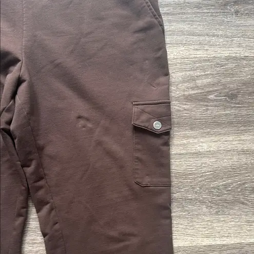 Lauren Ralph Lauren Brown Straight Leg Pants Cargo Pull on Stretch Boot leg Size XL