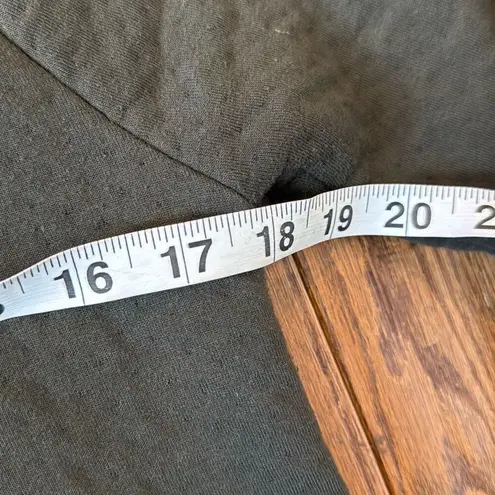 Club Monaco greenâtextured sweater genuine leather elbow sleeves xs