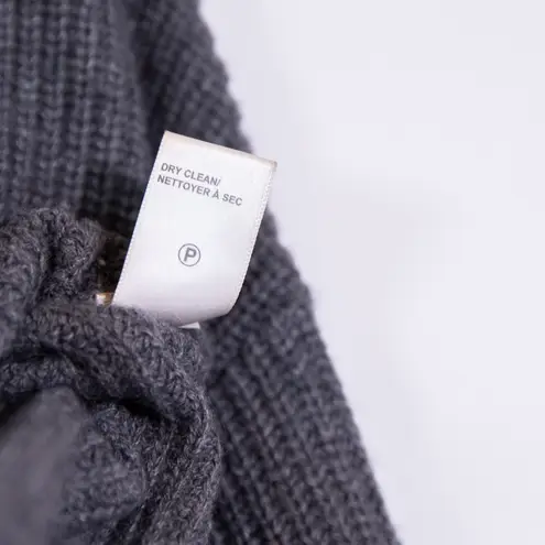 Brochu Walker Thandee Wool Cashmere Rabbit Hair Knit Asymmetrical Hem Sweater S