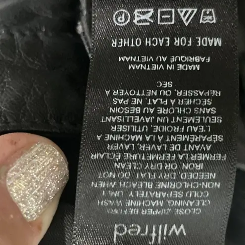 Wilfred Black Faux Leather Grunge Punk Pants Women's Size 8