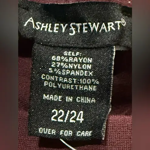 Ashley Stewart Burgundy Leggings NWT size 22/24