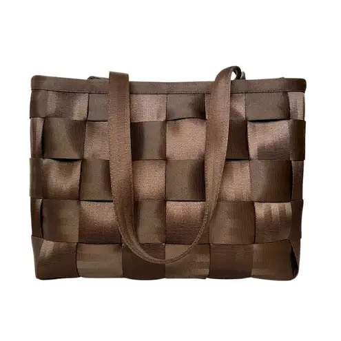 Harveys Brown Woven Seatbelt Large Tote Bag Handbag