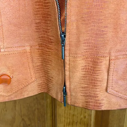 Jerry Lewis Classic Luxuries Women’s Leather Motto Jacket Size Med