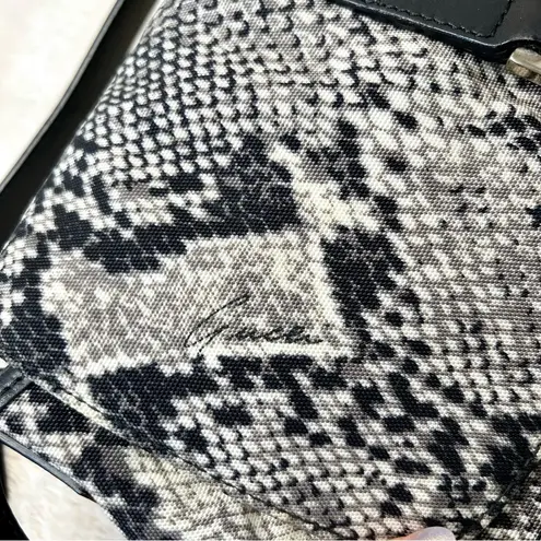 Gucci  Jackie Python Print Canvas Hobo Shoulder Bag