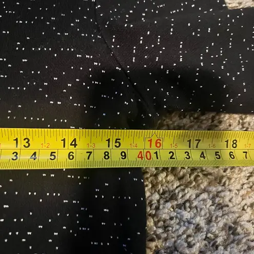 Tart Black Textured Long Sleeve Asymmetric Hem Sweater Top Evening Casual