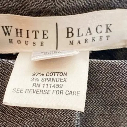 White House | Black Market  Bermuda Cuffed Dressy Shorts Gray Black Womens Size 6