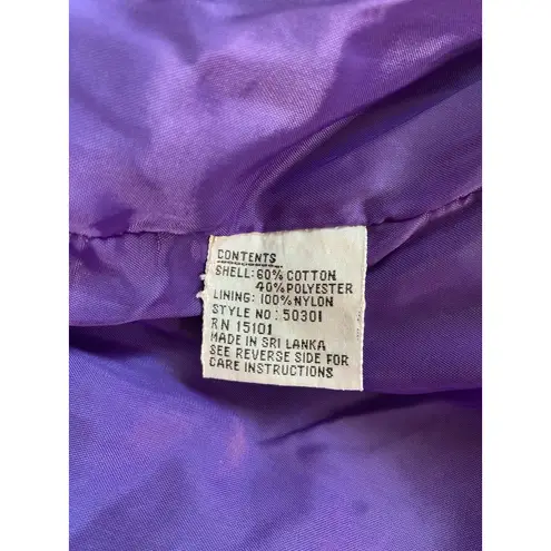 Vtg Y2K Ski Jacket Womens M Neon Funky Retro 70s Bold Color Block Winter Coat Purple Size M