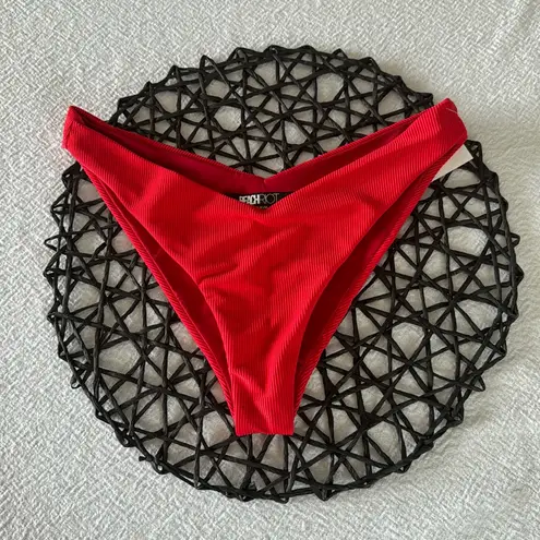 Beach Riot Vanessa High Cut Bikini Bottom, Red, X-Small, $88
