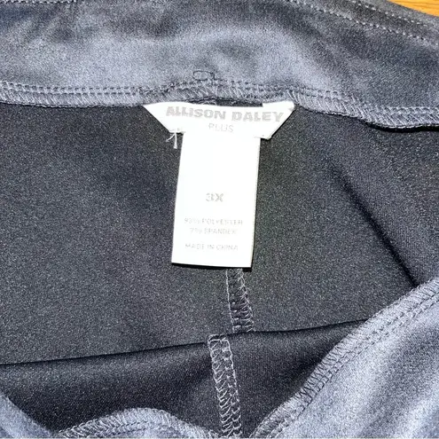 Allison Daley super soft faux Suede gray pull-on pants leggings, size 3XL