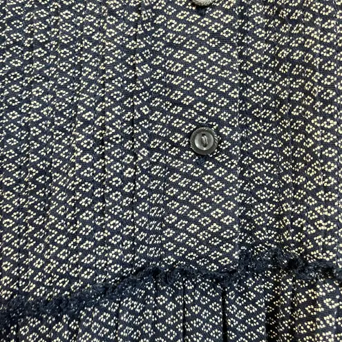 Denim & Supply Ralph Lauren Tiered Long Sleeve Collared Boho Mini Dress XS