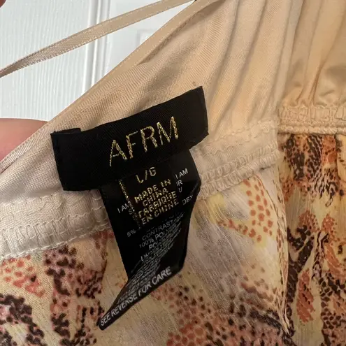 Revolve AFRM Blythe Top in Shine Snake