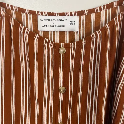 Faithfull the Brand x Anthropologie Arrieta Dress 4 Striped Tassel Boho Maxi