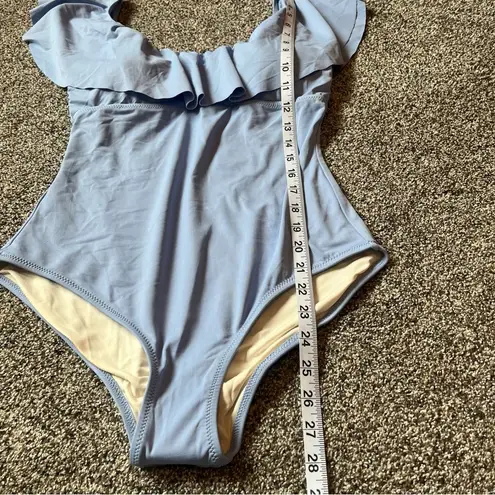 Eberjay NWT Eberjey So Solid Margarita 1PC One Piece Ruffle Swimsuit Sz M