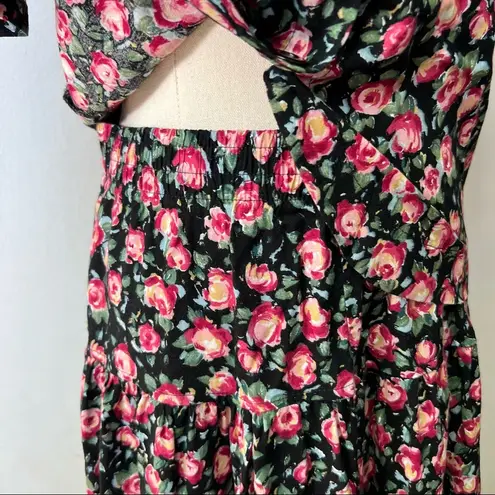 Jessica Stevens Vintage 80s Matching Floral Top & Skirt Set Small