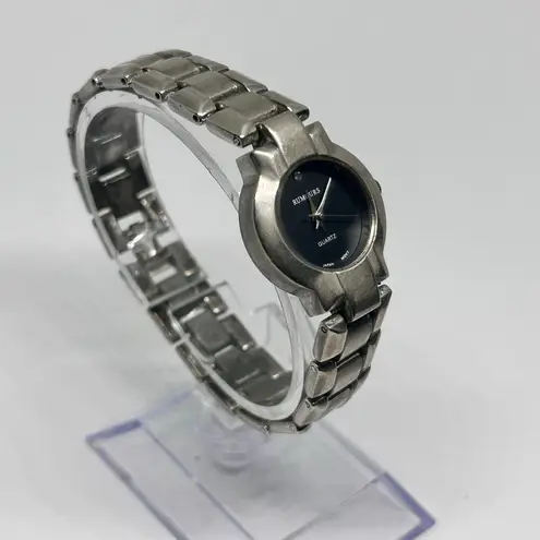 Rumours Silver Tone Black Dial Women’s Watch