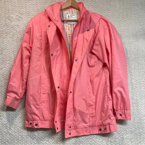 London Fog Vintage Pink All Weather 80s Zip-up Jacket Barbiecore Glam