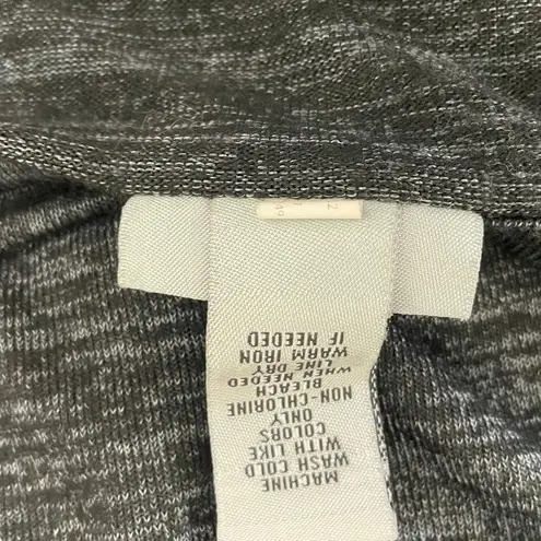 Catherines Women Tunic Sweater 2X Black Contrast Trim Stretch Work Office Travel