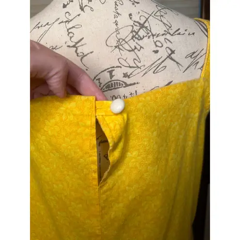 Handmade Yellow Floral Sundress Likely a size Medium