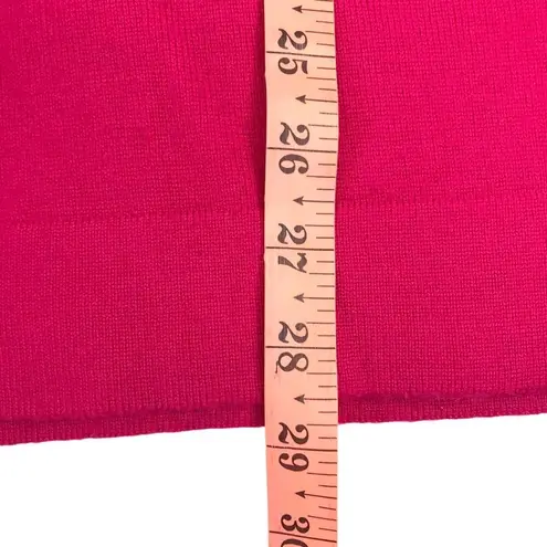 Ellen Tracy Merino Wool Long Sweater-Tunic Women S Pink Feminine Fairy Preppy