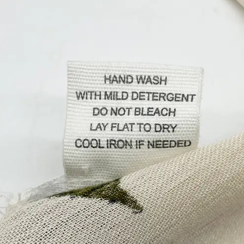 LIFE Womens Kimono Coverup Medium Floral Boho Festival Beach White Lotus Resort