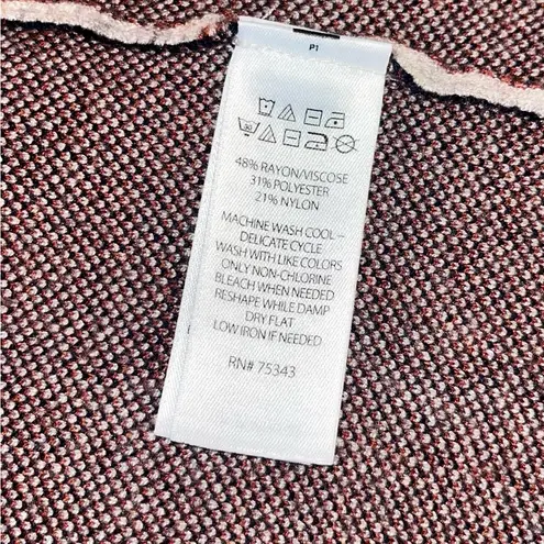 H by Halston Halston Plaid Knit Sweater Cardigan Jacket sz S