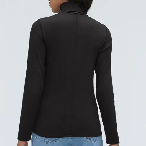 Everlane NWT  The Pima Micro-Rib Turtleneck in Black