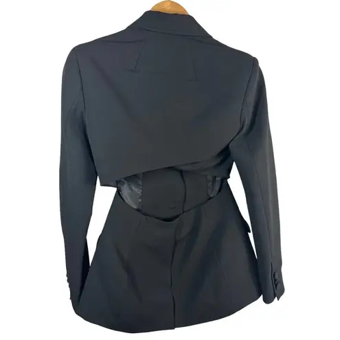 A.L.C. Carlyle Open-Back Jacket Coat Size 4 Black