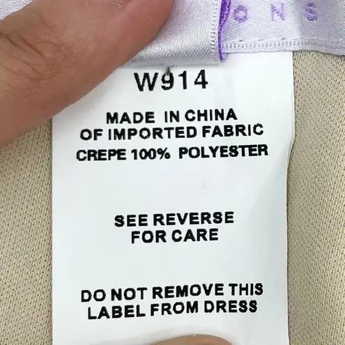 Hayley Paige Occasions NEW Plus Size 22 Bridesmaid Dress One Shoulder Cashmere