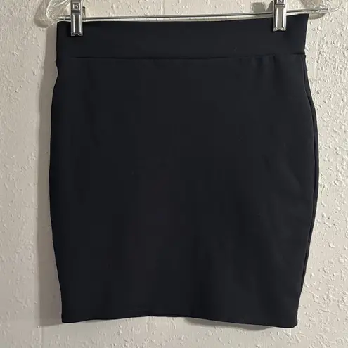 Black Mini Pencil Skirt for Work Size L