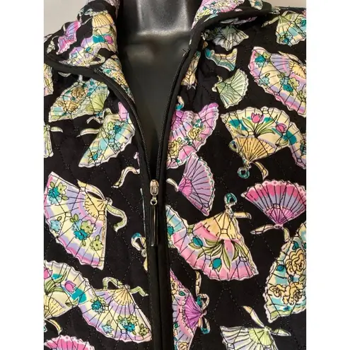 R.Q.T quilted black zip jacket