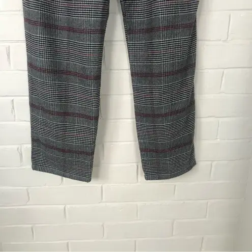 Hollister  Soft Flannel Plaid Belted Straight Leg Pants