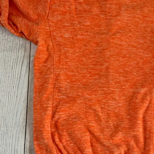 Little Donkey Andy size medium orange pink trim full zip hoodie jacket