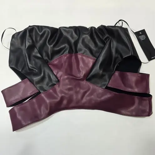 AFRM Inessa Top in Noir Fig Purple
