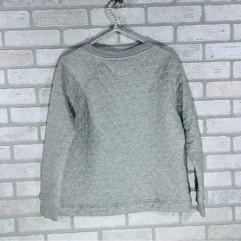 Haven Well Within Quilted Gray Crewneck Sweatshirt Size M Size M