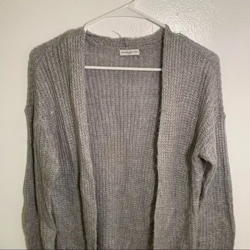 Jacqueline de Yong Long Sleeve Cardigan Gray