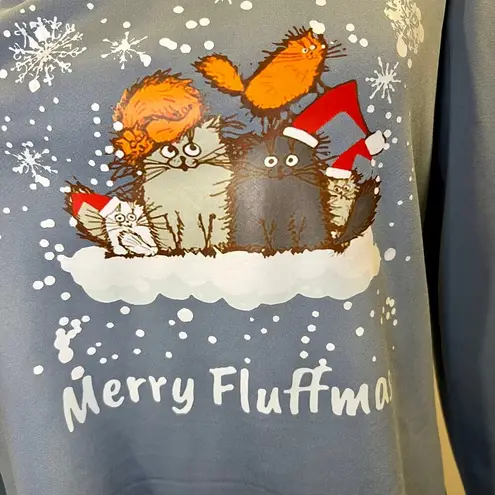 Lilicloth Women's Cat Ugly Christmas Sweater Size L Size L