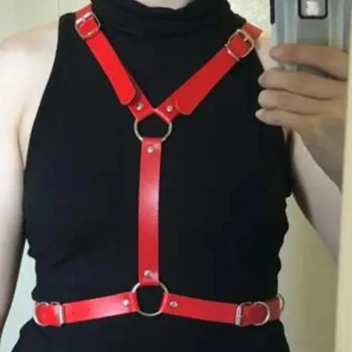 Red Wings O Ring Harness Belt New