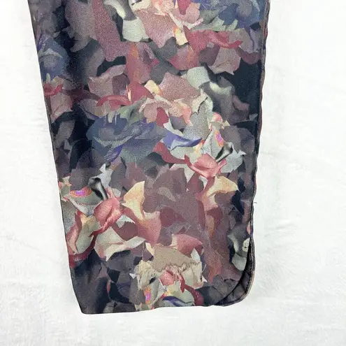 Soft Surroundings Dark Floral Ankle Length Pull On Pants Size 1X Artsy